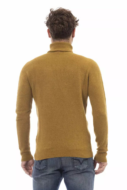  - Brown Alpaca Men Sweater