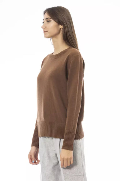  - Brown Cashmere Women Sweater