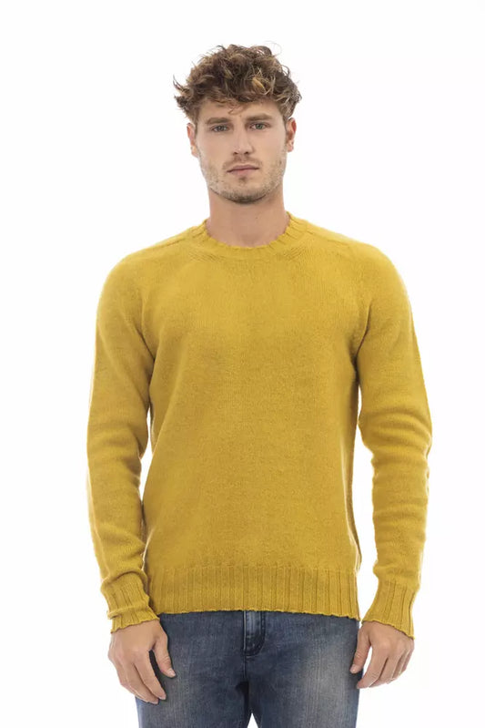  - Yellow Wool Men Sweater