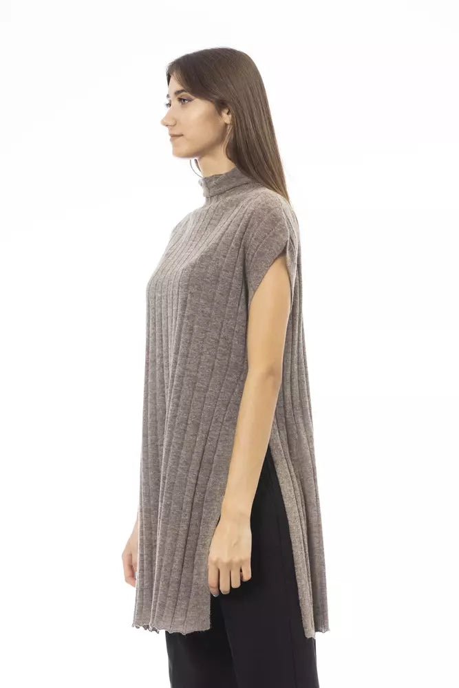  - Brown Wool Women Sweater