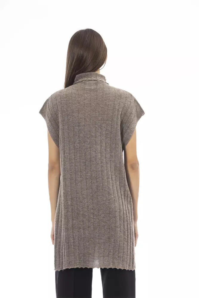  - Brown Wool Women Sweater