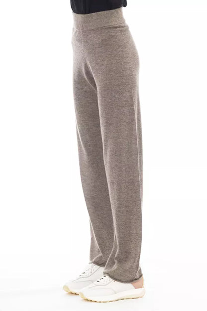  - Brown Wool Women Pant