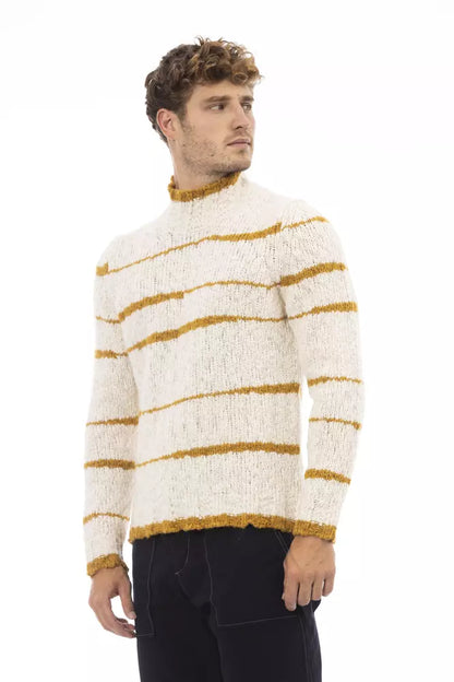  - Beige Alpaca Men Sweater