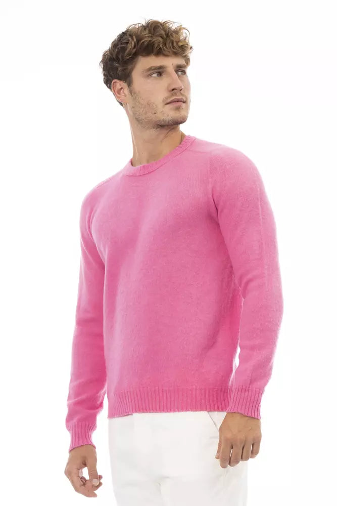  - Pink Wool Men Sweater