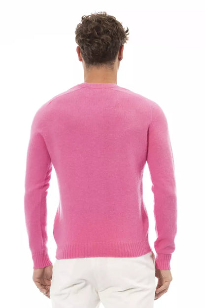  - Pink Wool Men Sweater