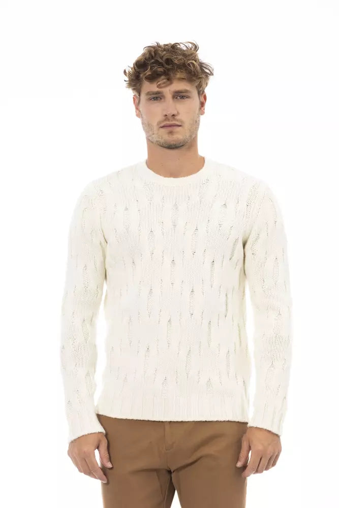  - Beige Wool Men Sweater