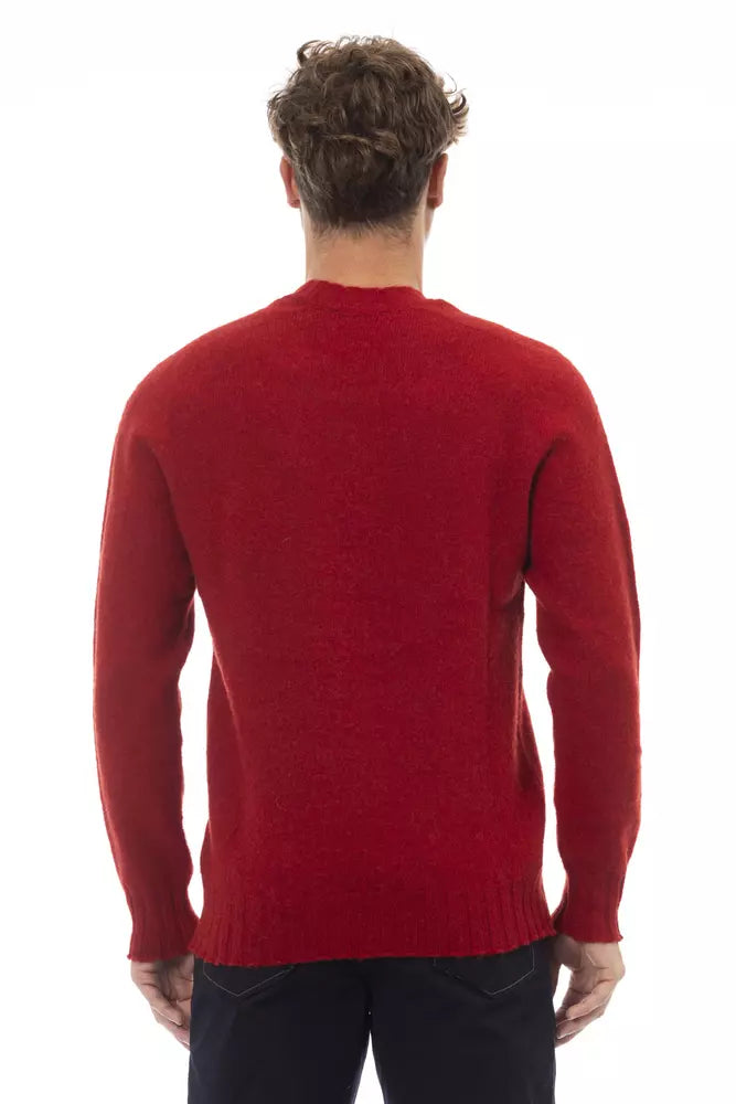  - Red Wool Men Sweater