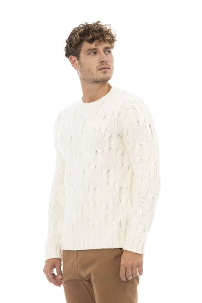  - Beige Wool Men Sweater