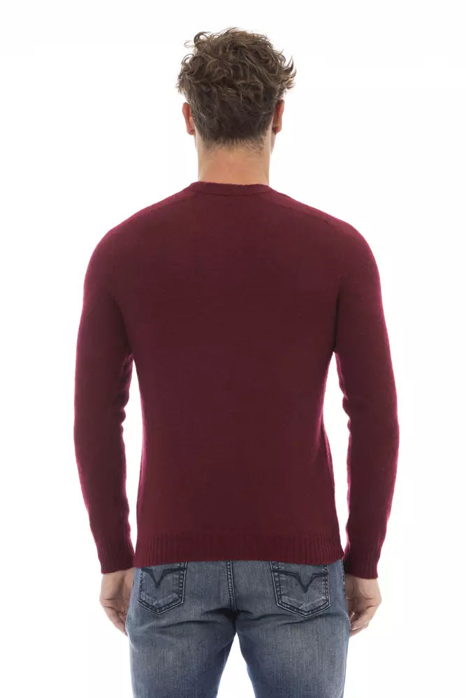  - Red Wool Men Sweater