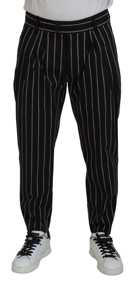  - Elegant Striped Chino Tapered Pants