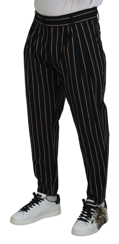  - Elegant Striped Chino Tapered Pants