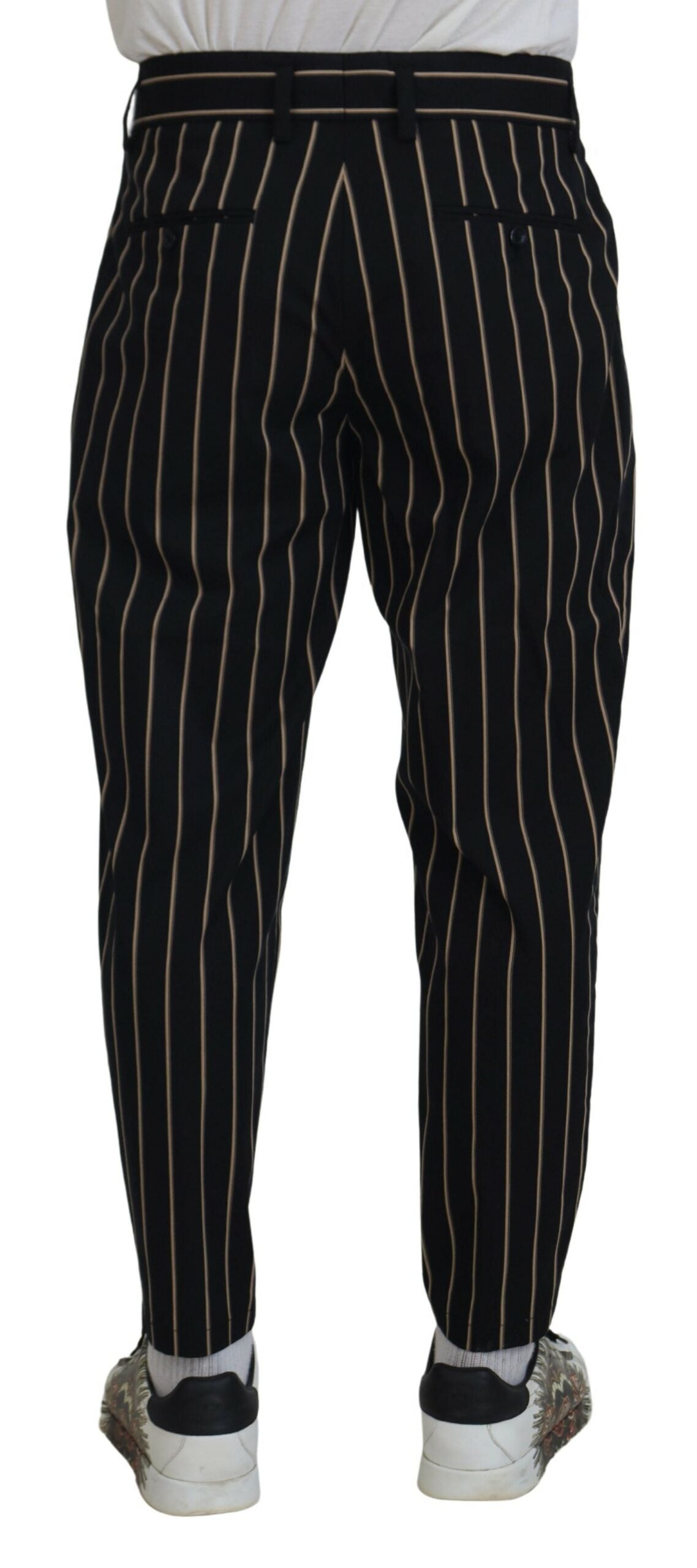  - Elegant Striped Chino Tapered Pants