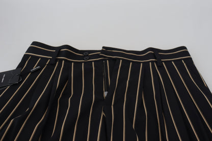  - Elegant Striped Chino Tapered Pants