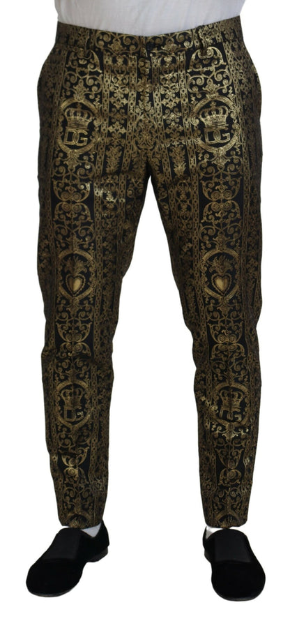 Elegant Jacquard Evening Pants - The Luxe Alliance