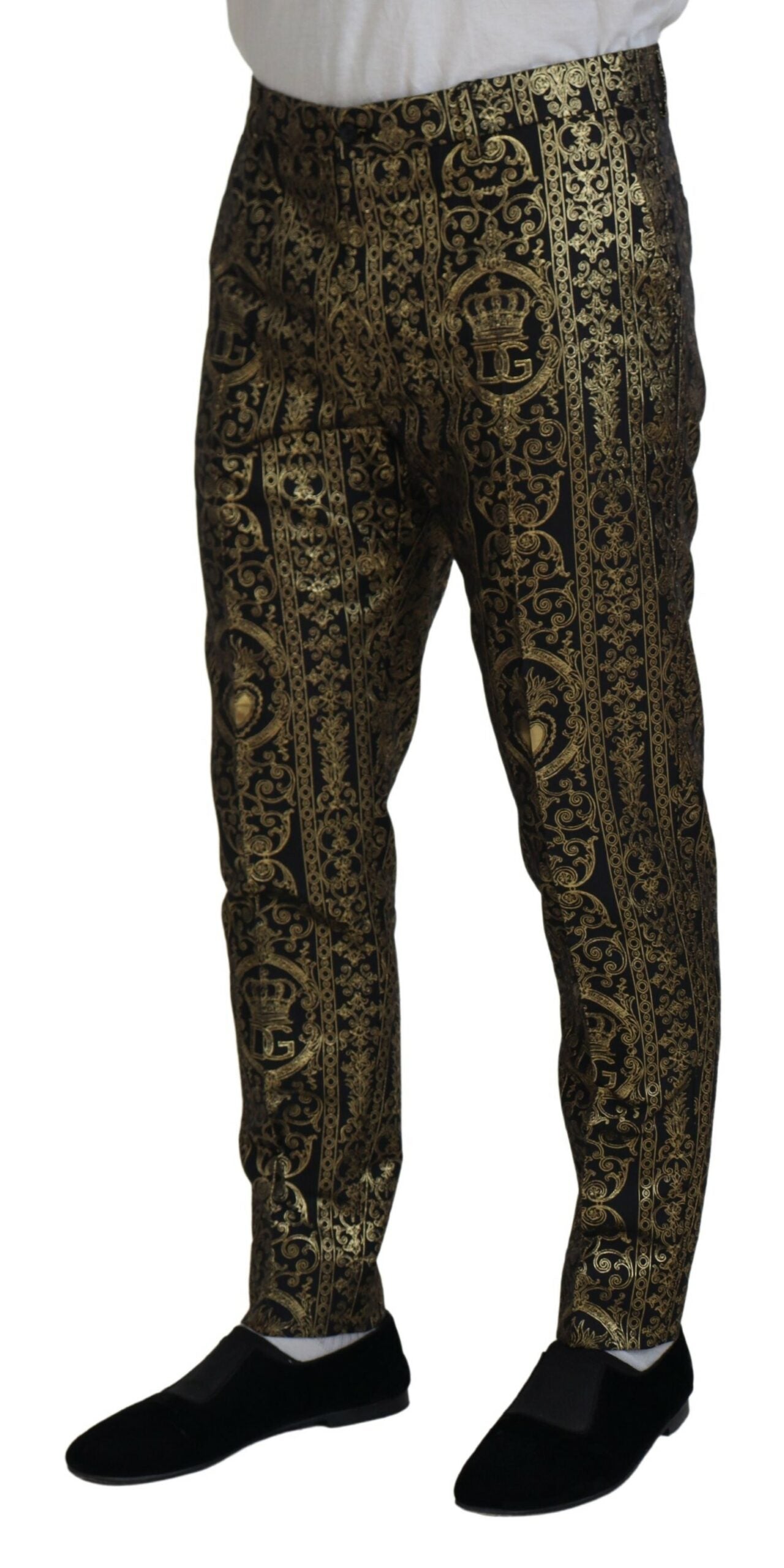 Elegant Jacquard Evening Pants - The Luxe Alliance