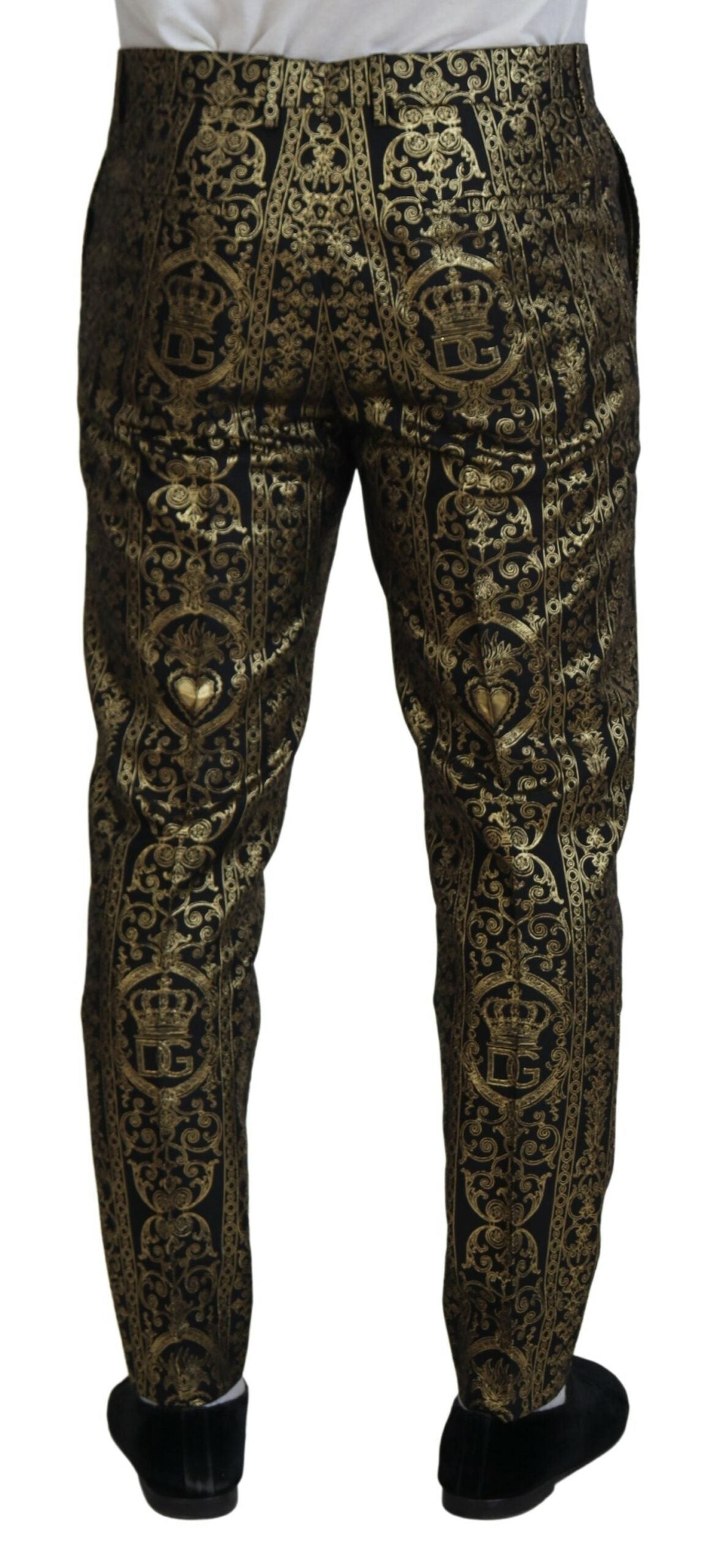 Elegant Jacquard Evening Pants - The Luxe Alliance