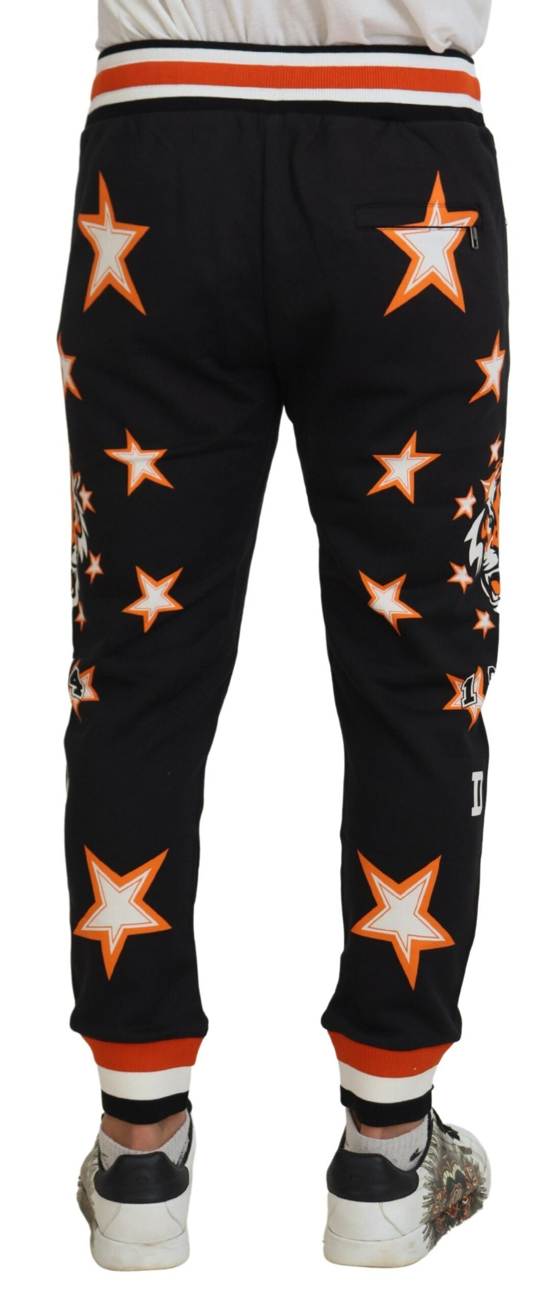  - Elegant Black Star Casual Sweatpants