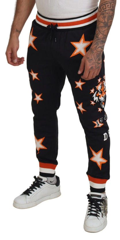  - Elegant Black Star Casual Sweatpants