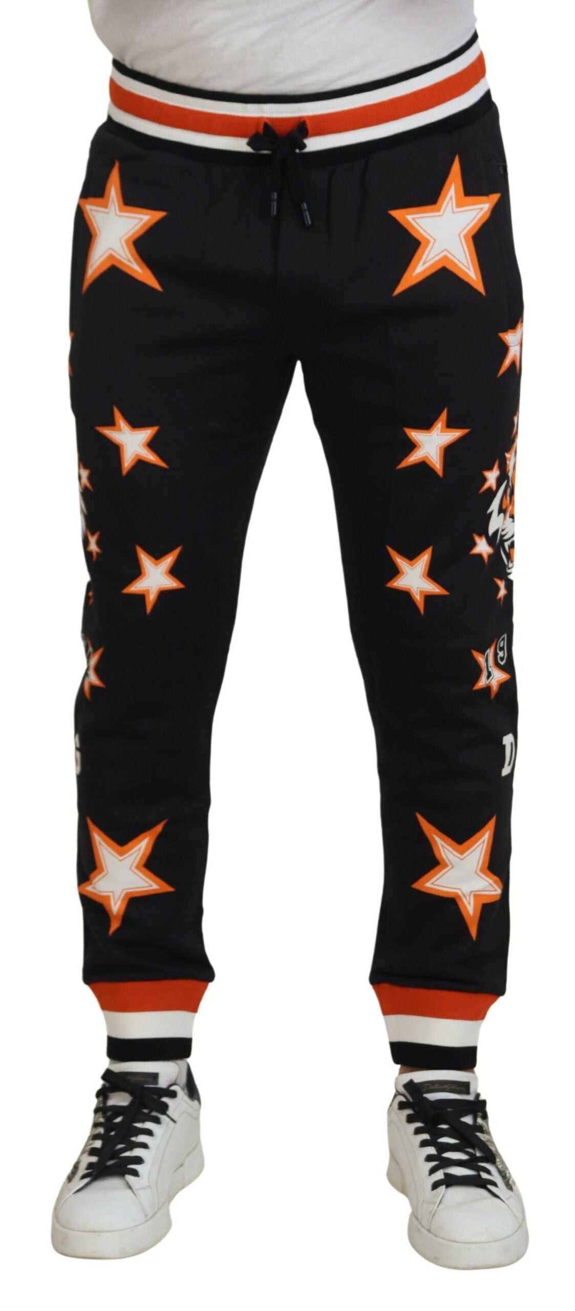  - Elegant Black Star Casual Sweatpants