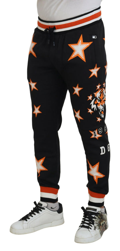  - Elegant Black Star Casual Sweatpants