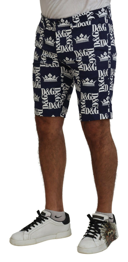  - Casual Crown Print Chinos Shorts