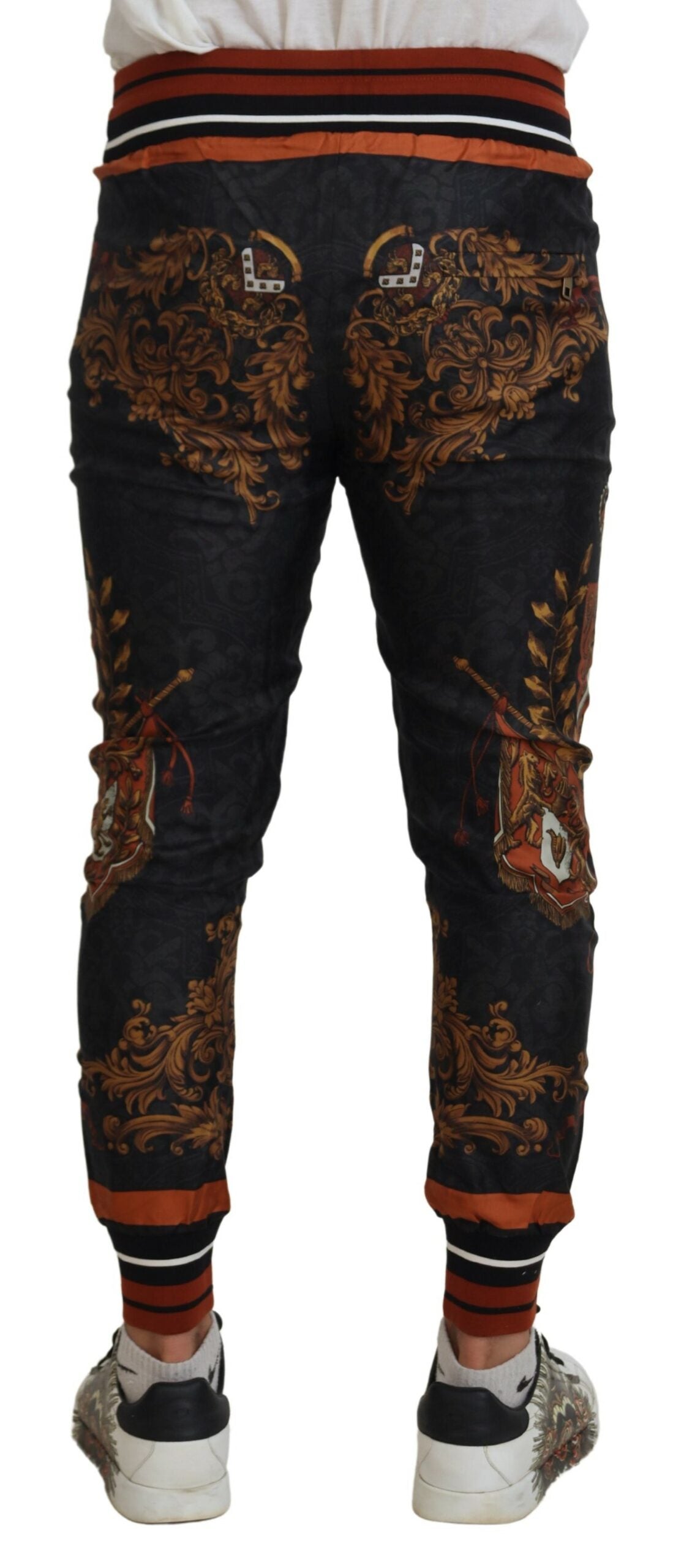  - Baroque Crown Silk Sweatpants