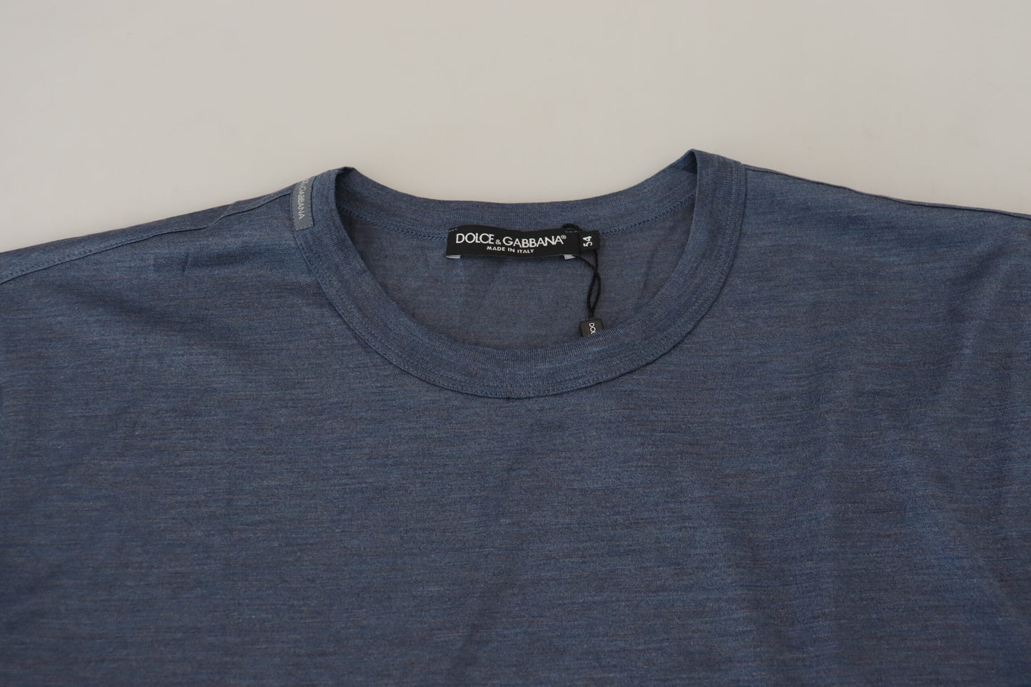  - Silken Blue Crewneck Tee – A Touch of Elegance