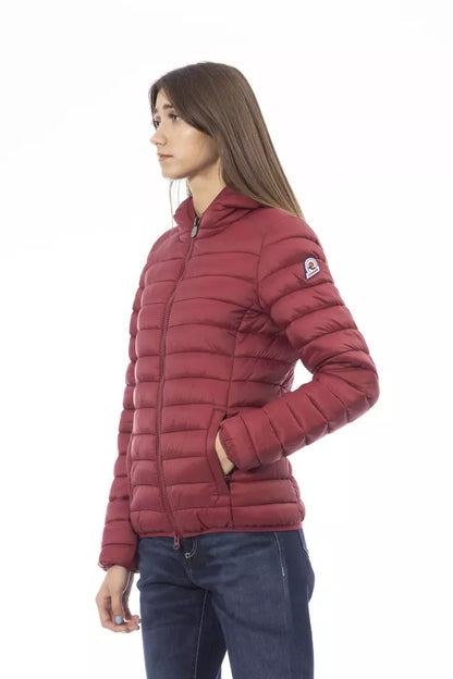  - Red Nylon Women Jacket