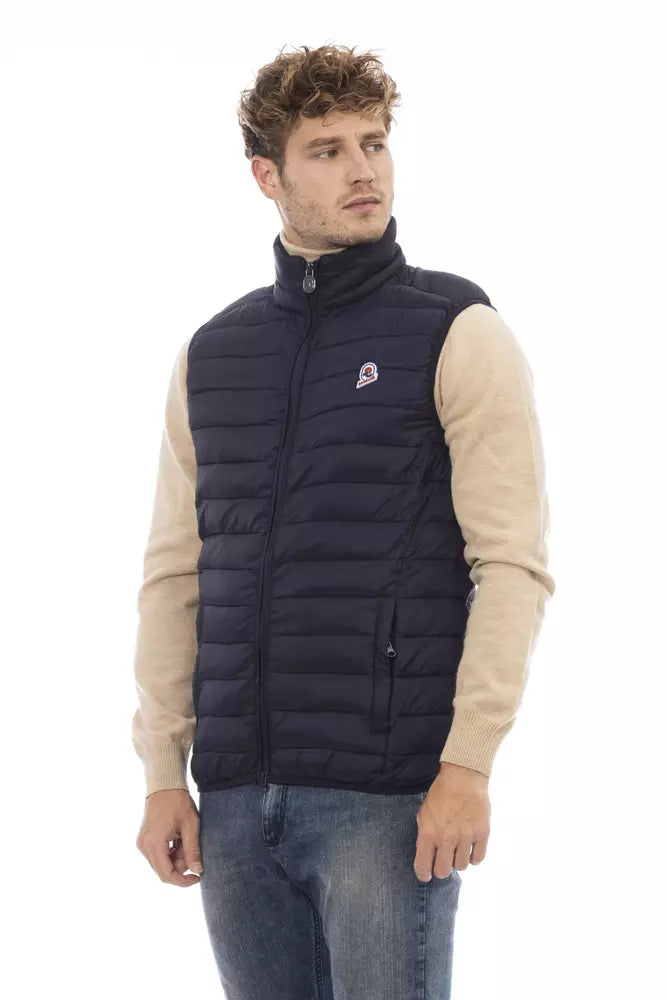  - Blue Polyamide Men Vest