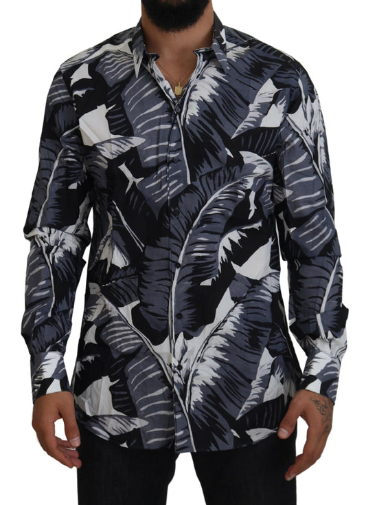  - Multicolor Banana Leaf Print Casual Shirt