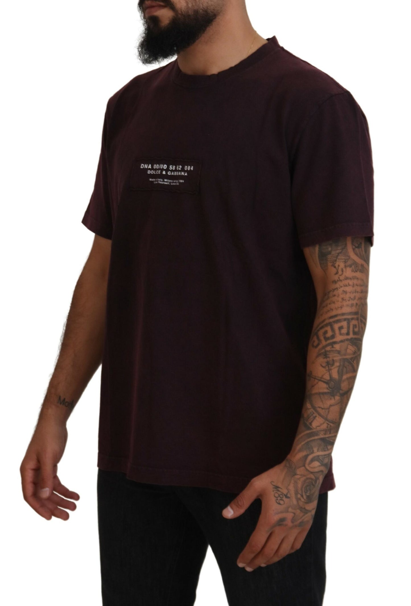  - Elegant Bordeaux Crewneck Tee