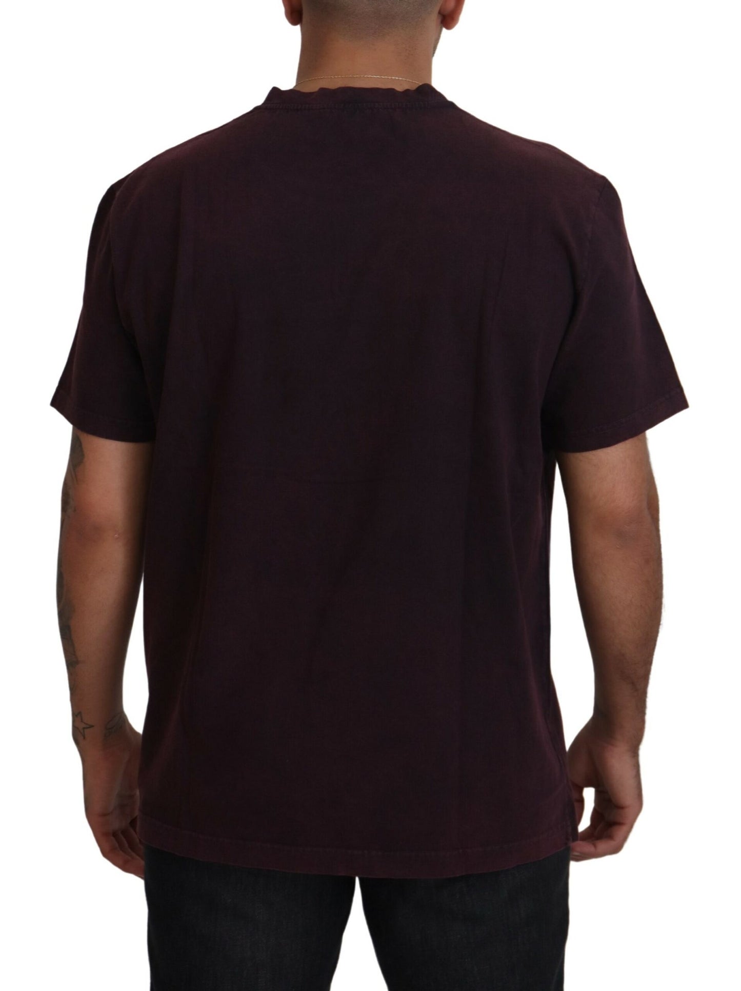  - Elegant Bordeaux Crewneck Tee