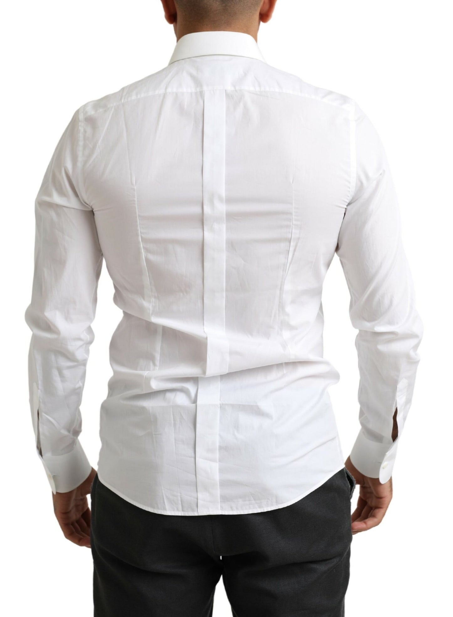  - Italian Designer Slim Fit Tuxedo Shirt