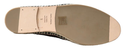  - Elegant Woven Leather Espadrilles