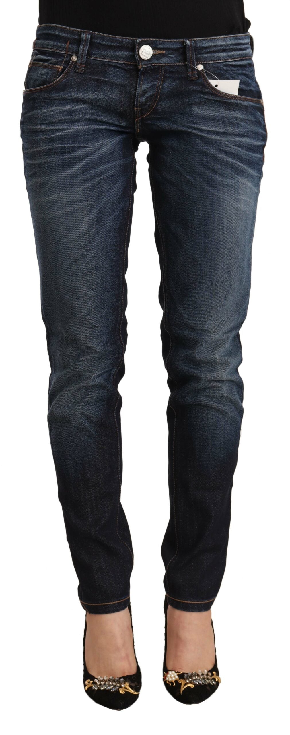  - Chic Slim Fit Blue Washed Jeans