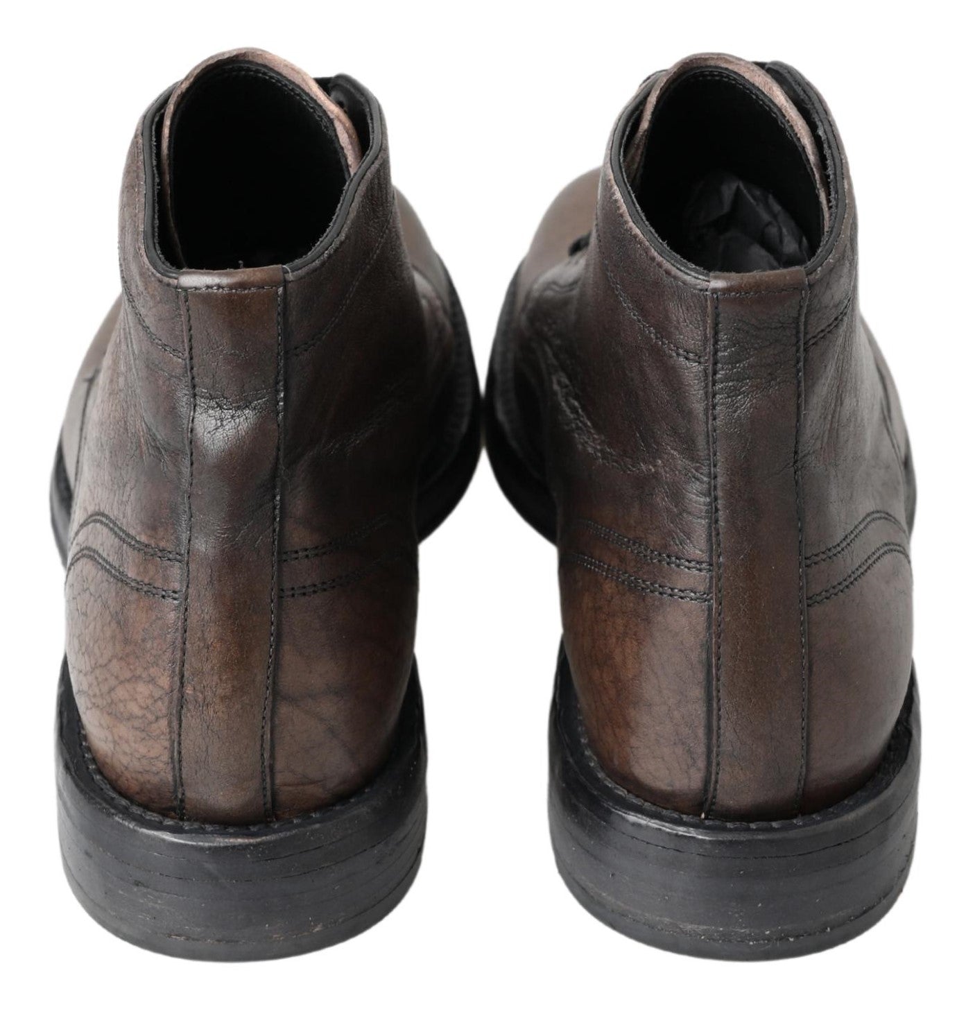  - Elegant Horse Leather Lace-Up Boots