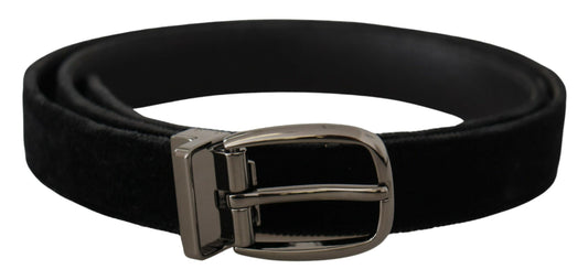  - Elegant Black Velvet Designer Belt