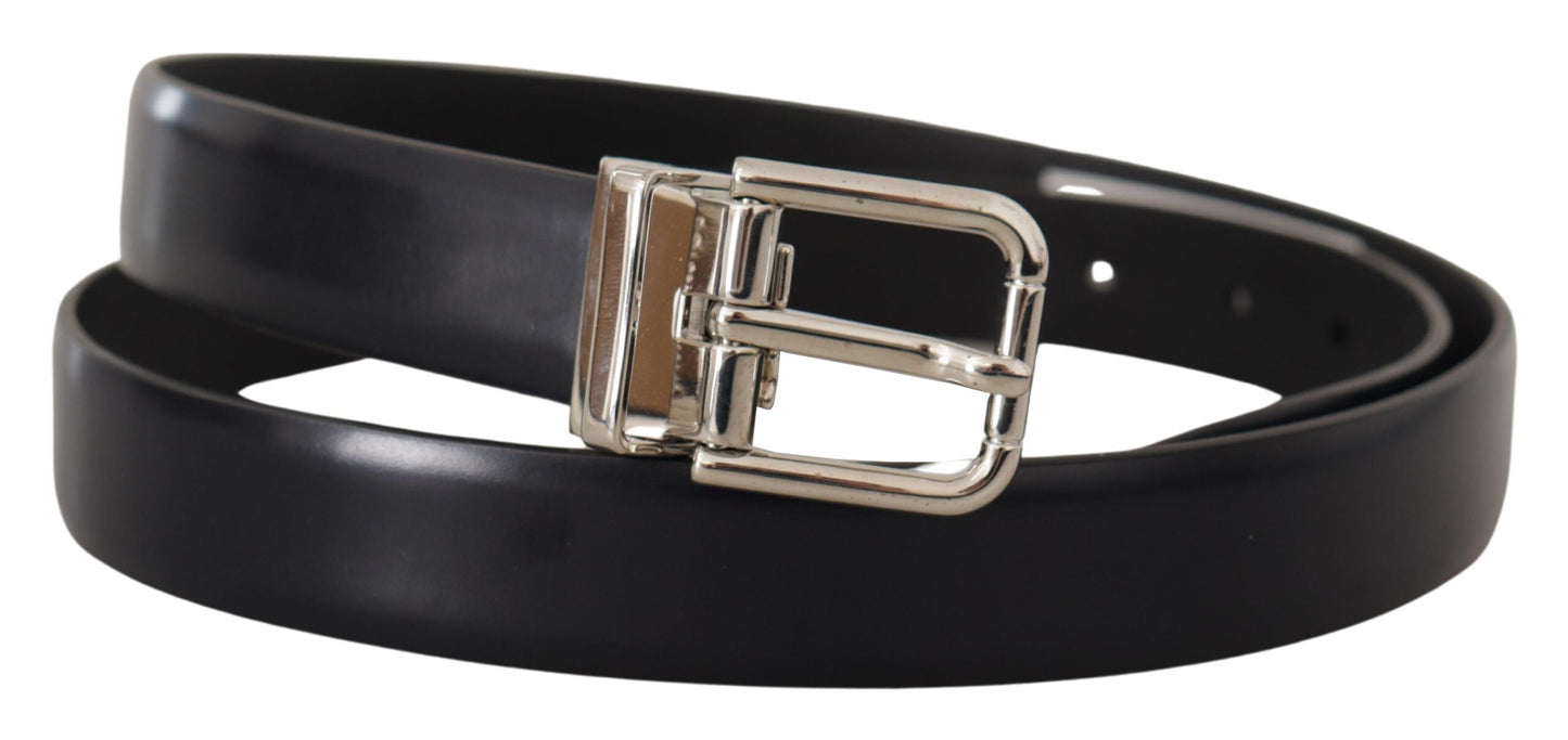  - Elegant Leather Belt with Metal Buckle