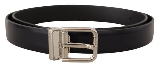  - Elegant Leather Belt with Metal Buckle