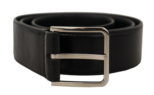  - Elegant Leather Belt with Metal Buckle