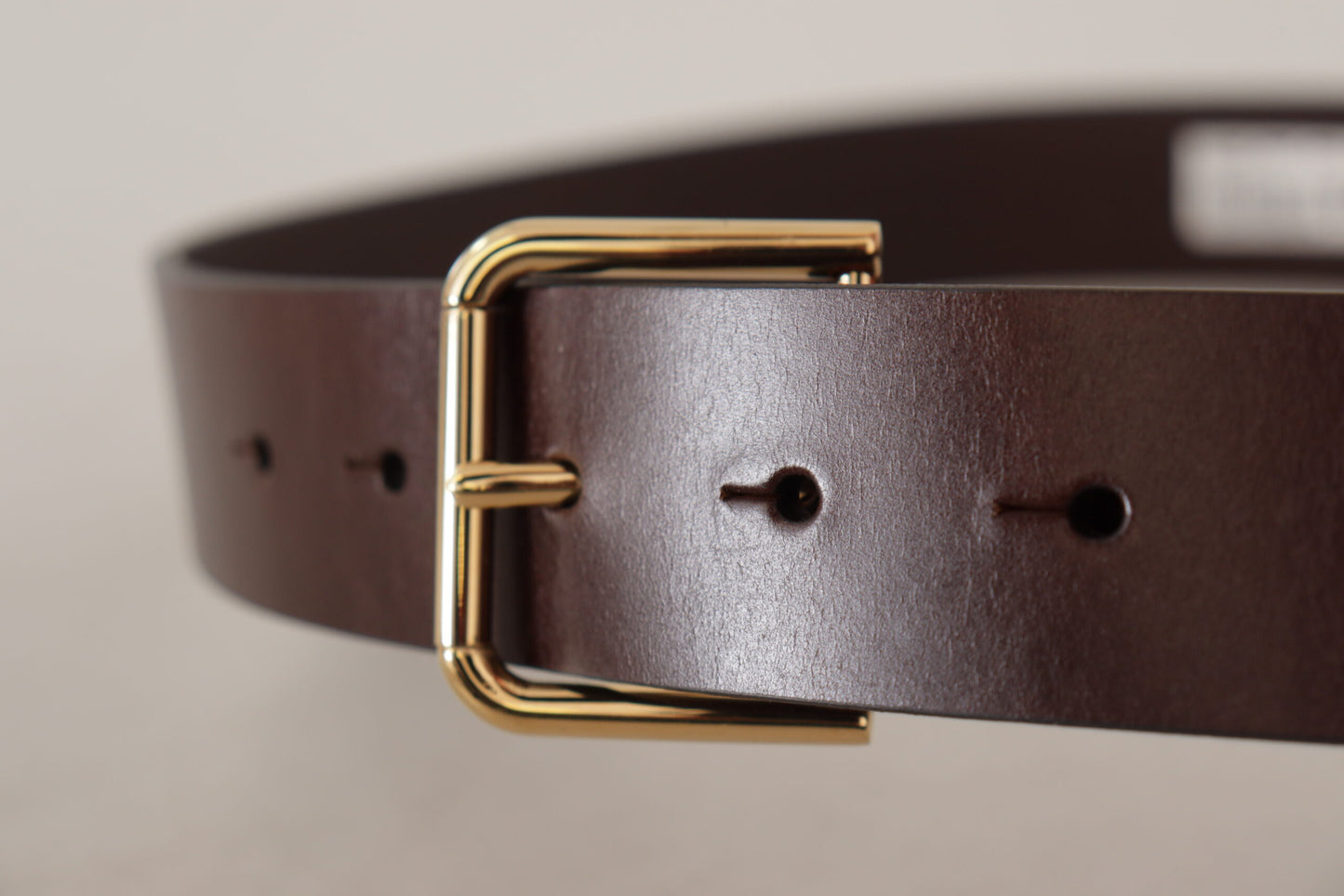  - Elegant Dark Brown Leather Belt