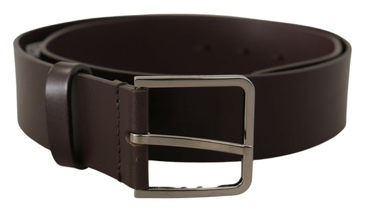  - Elegant Dark Brown Leather Belt