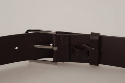  - Elegant Dark Brown Leather Belt