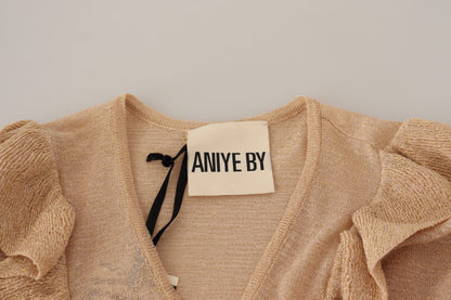  - Chic Beige Long Sleeve Open Front Cardigan