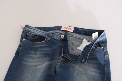  - Svelte Mid Waist Slim Jeans in Vintage Blue