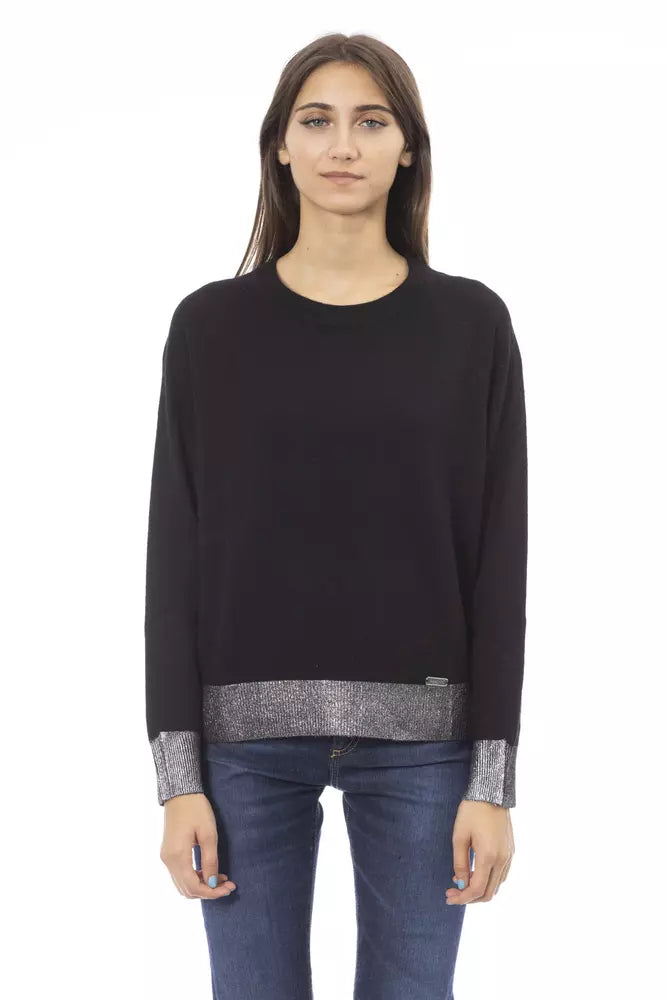  - Black Wool Women Sweater