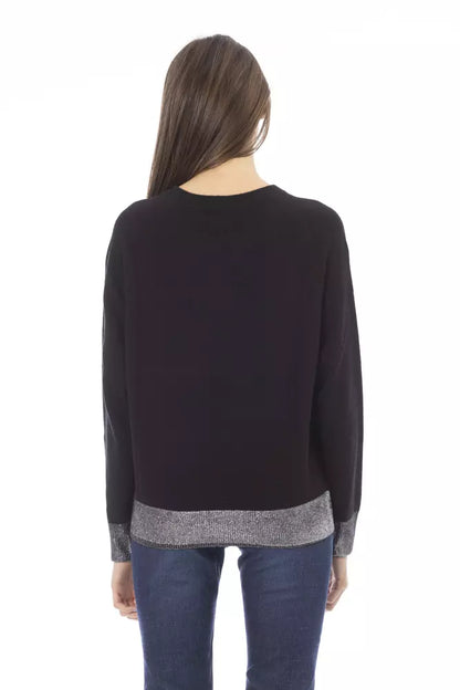  - Black Wool Women Sweater