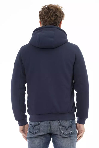  - Blue Polyester Men Jacket