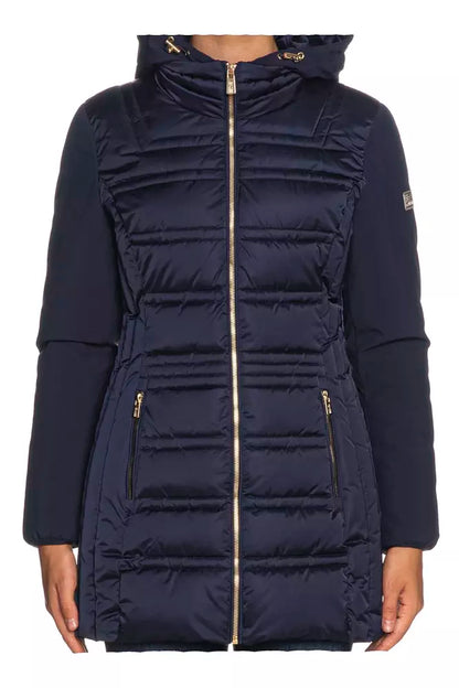 Blue Polyester Women Jacket