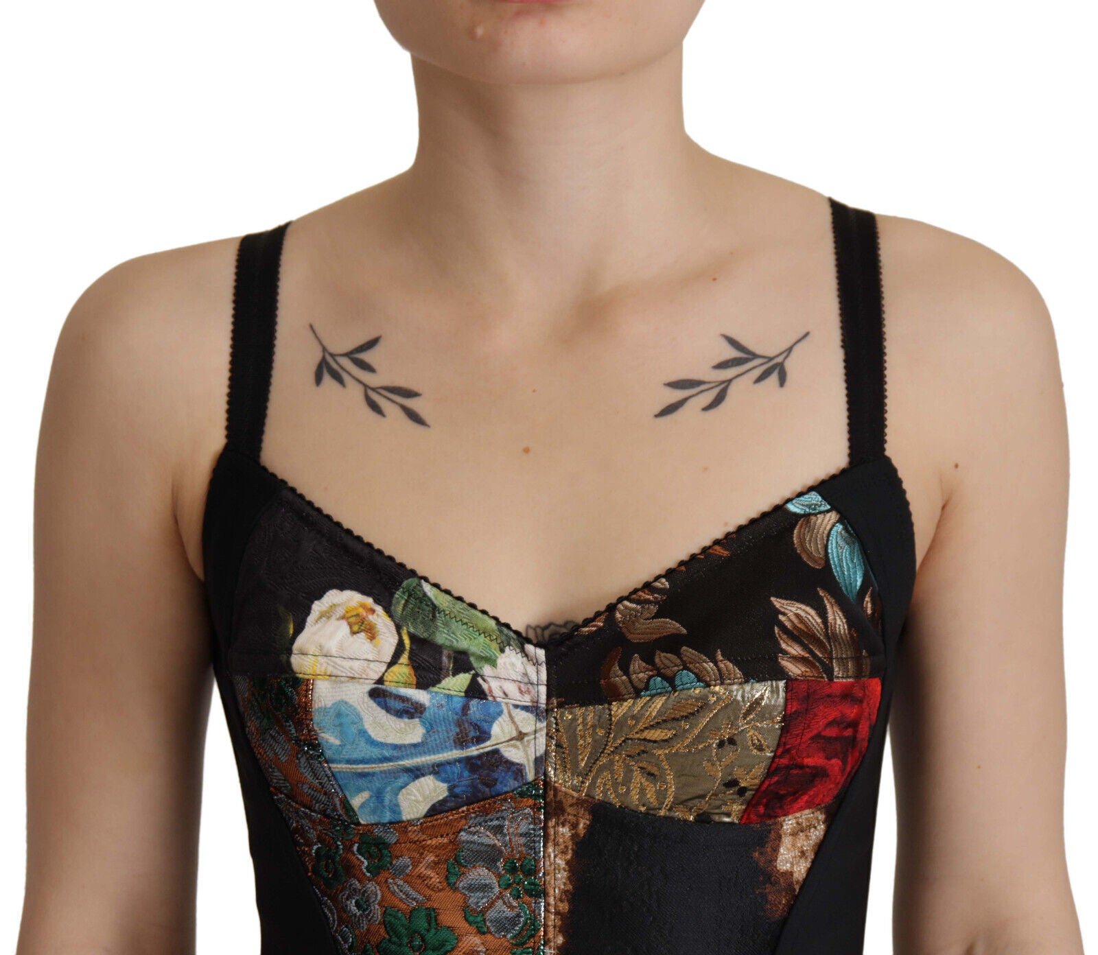 Elegant Floral Corset Top Blouse by Dolce & Gabbana